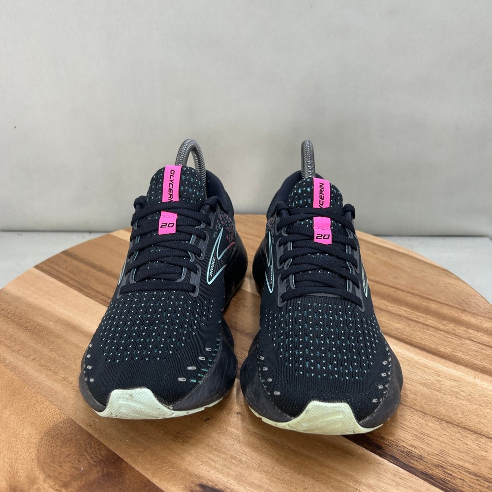 Brooks Glycerin 20 Womens Running Shoes Black Pink Blue 1203691B005 Size 6.5 B - Picture 2 of 8